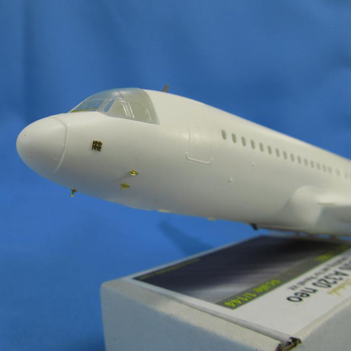 Airbus A320neo, Detailing set for model kit aircraft Exterior, Scale 1:144 Resin, Photoetch (Recommended for kit: Revell) Metallic Details MD14441