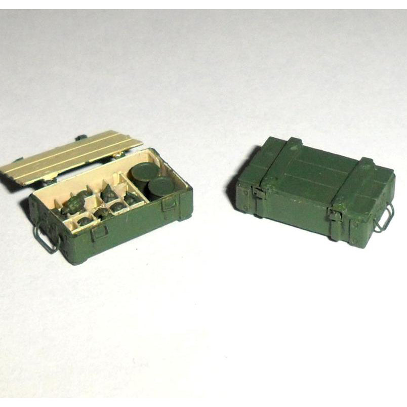 A box of Soviet F1 grenades and a box of RGD-5 grenades, Resin grenades with etched boxes Scale 1:35 Metallic Details MD3504