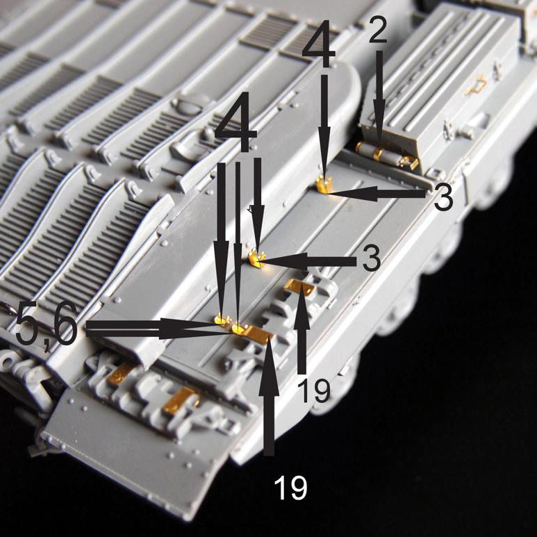 Conqueror British Heavy Tank Mark 2 - Detailing set for Exterior Scale 1:35 Metallic Details MD3507