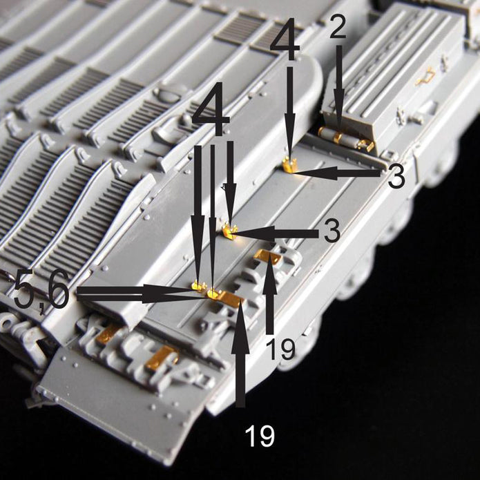 Conqueror British Heavy Tank Mark 2 - Detailing set for Exterior Scale 1:35 Metallic Details MD3507