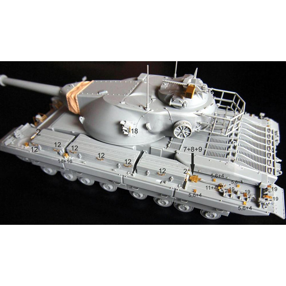 Conqueror British Heavy Tank Mark 2 - Detailing set for Exterior Scale 1:35 Metallic Details MD3507