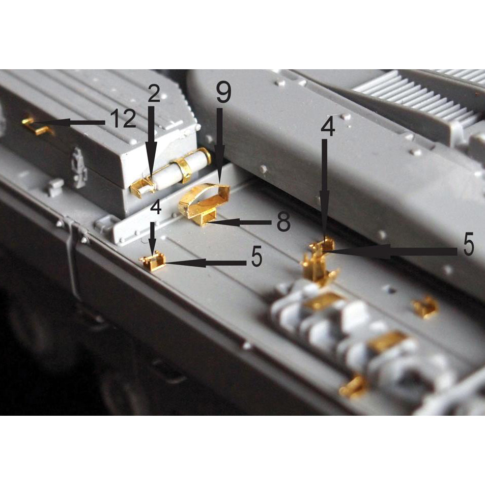 Conqueror British Heavy Tank Mark 2 - Detailing set for Exterior Scale 1:35 Metallic Details MD3507
