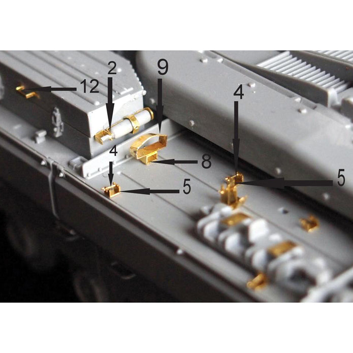 Conqueror British Heavy Tank Mark 2 - Detailing set for Exterior Scale 1:35 Metallic Details MD3507