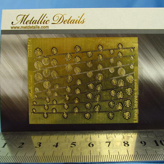 Liana leaves type 4 (flora) for Dioramas in Scales1:72, 1:48, 1:35 Metallic Details MD3514