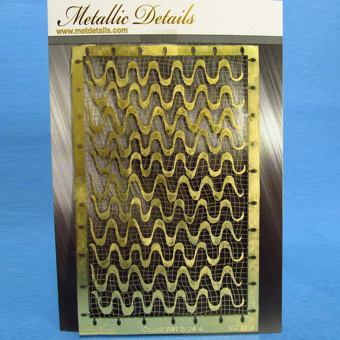 Camo net type 4 for Dioramas in Scales1:48, 1:35 Metallic Details MD3519