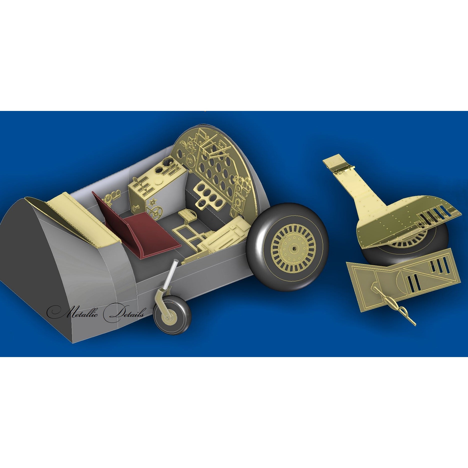 Polikarpov I-185, Detailing set for aircraft model Interior and Exterior Scale 1:48 Photoetch (Recommended for kit: Ark Models) Metallic Details MD4801