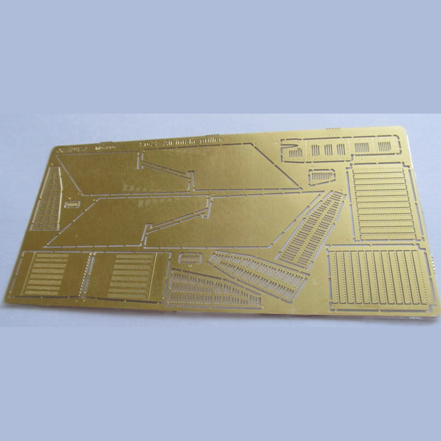Sukhoi Su-27, Detailing set Air Intake Grilles, Scale 1:48 Photoetch (Recommended for kit: Academy) Metallic Details MD4804 - For model kit aircraft