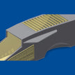 Sukhoi Su-27, Detailing set Air Intake Grilles, Scale 1:48 Photoetch (Recommended for kit: Academy) Metallic Details MD4804 - For model kit aircraft