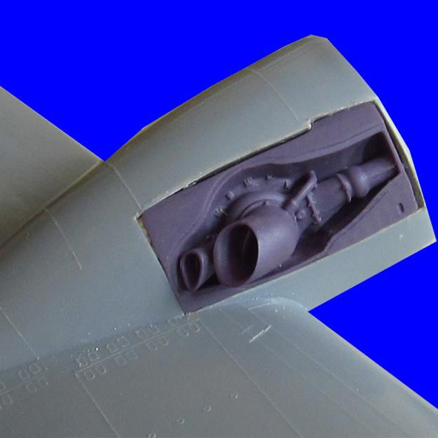 Boeing B-29 Superfortress, Detailing set for aircraft model Engine cars (Engine, Compressor exhaust, Landing Gear Bays) Scale 1:48 Photoetch, Resin (Recommended for kit: Revell, Monogram) Metallic Details MD4805