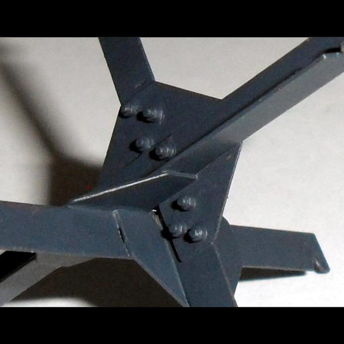 Czech Hedgehog, Anti tank baricades, Detailing sets for Dioramas Scale 1:48 Metallic Details MD4813