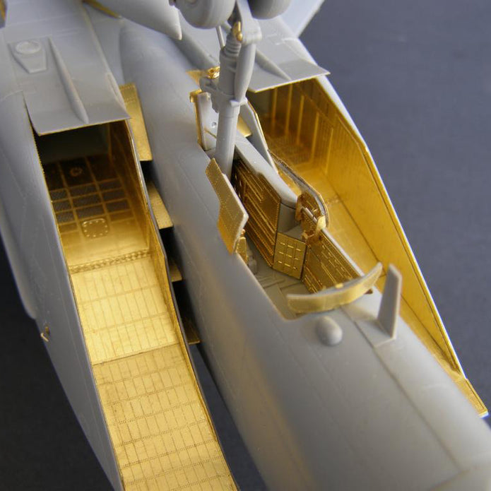 Mikoyan MiG-25, Air Intakes Details set, Scale 1:48 Photo etched (Recommended for kit: ICM) Metallic Details MD4821