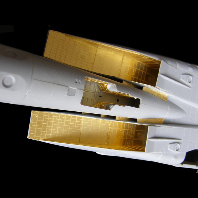 Mikoyan MiG-25, Air Intakes Details set, Scale 1:48 Photo etched (Recommended for kit: ICM) Metallic Details MD4821