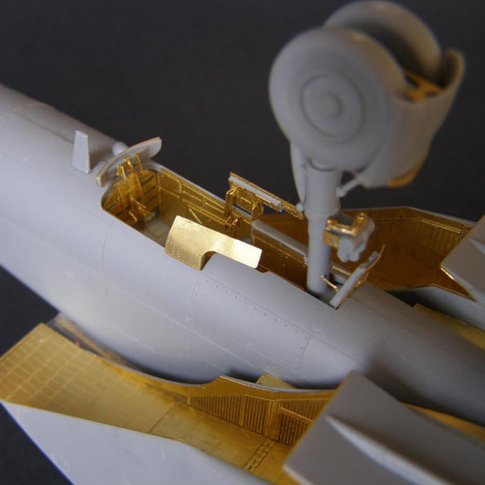 Mikoyan MiG-25, Air Intakes Details set, Scale 1:48 Photo etched (Recommended for kit: ICM) Metallic Details MD4821