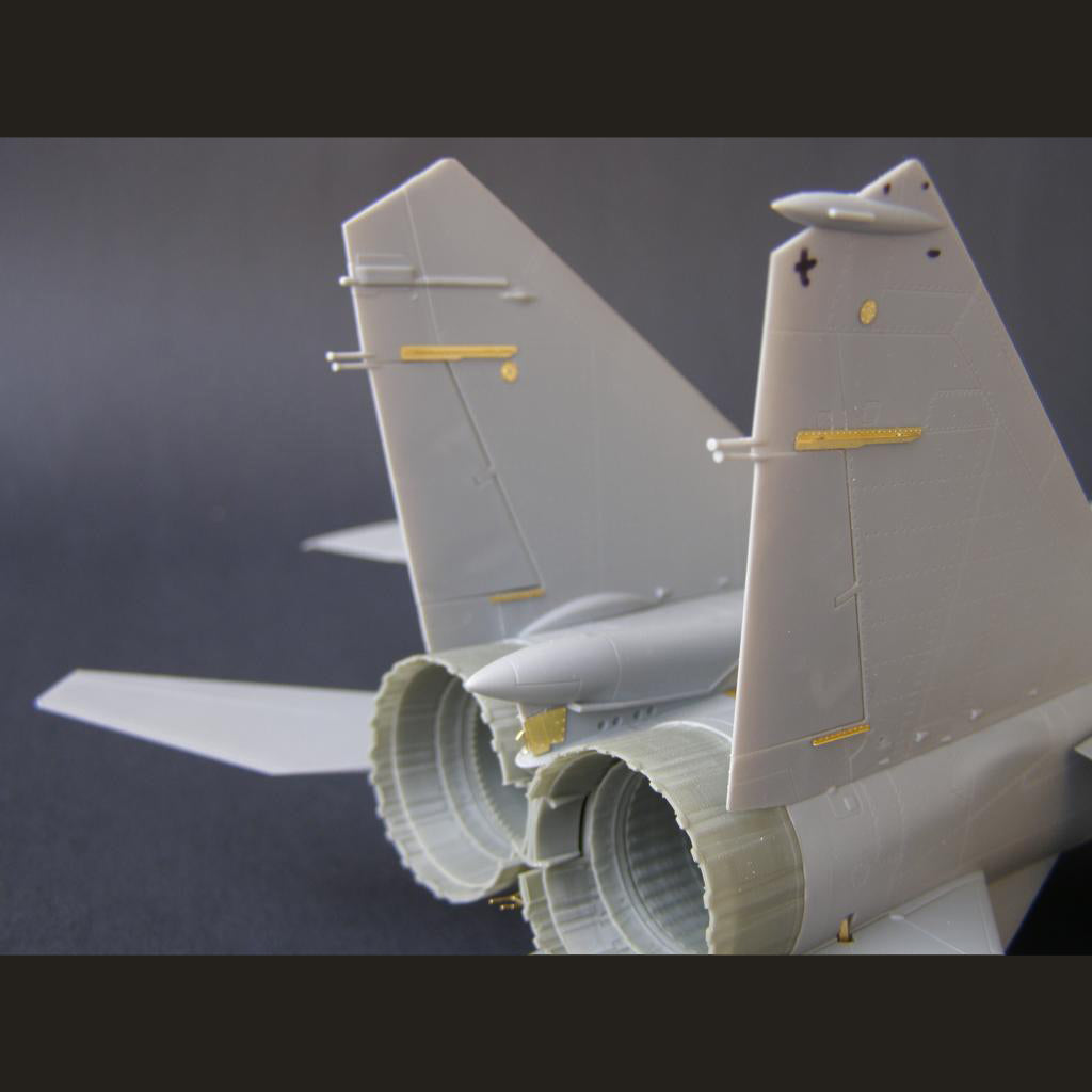Mikoyan MiG-25, Exterior detailing set for aircraft model kit, Scale 1:48 Photoetch (Recommended for kit: ICM) Metallic Details MD4823