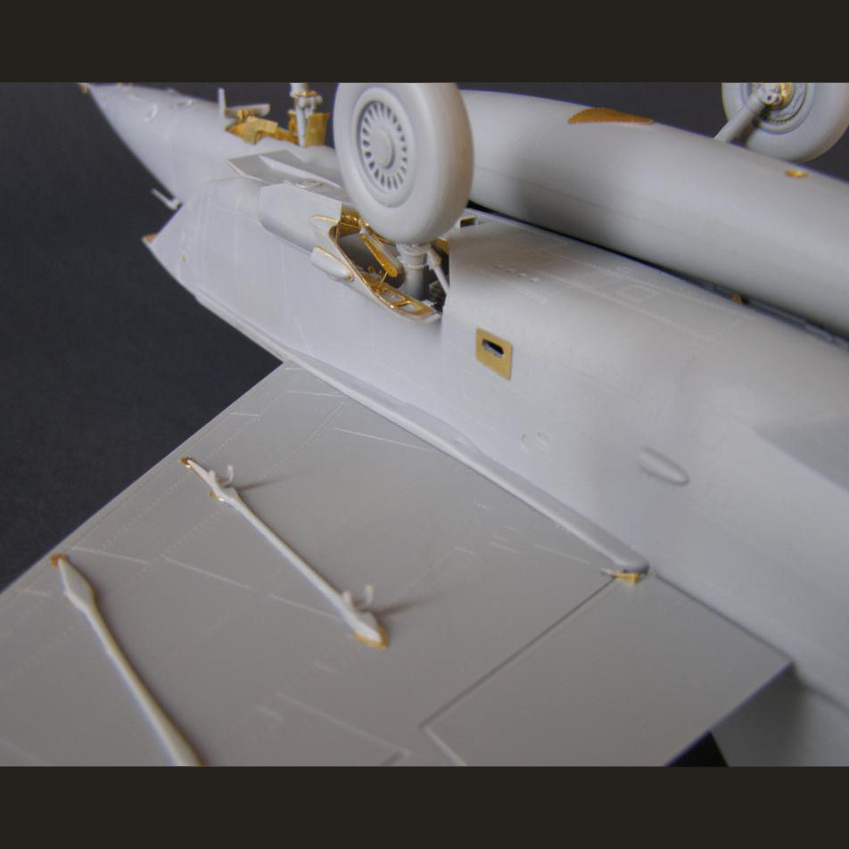 Mikoyan MiG-25, Exterior detailing set for aircraft model kit, Scale 1:48 Photoetch (Recommended for kit: ICM) Metallic Details MD4823
