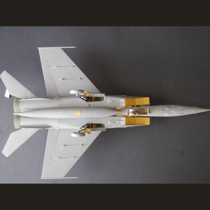 Mikoyan MiG-25, Exterior detailing set for aircraft model kit, Scale 1:48 Photoetch (Recommended for kit: ICM) Metallic Details MD4823