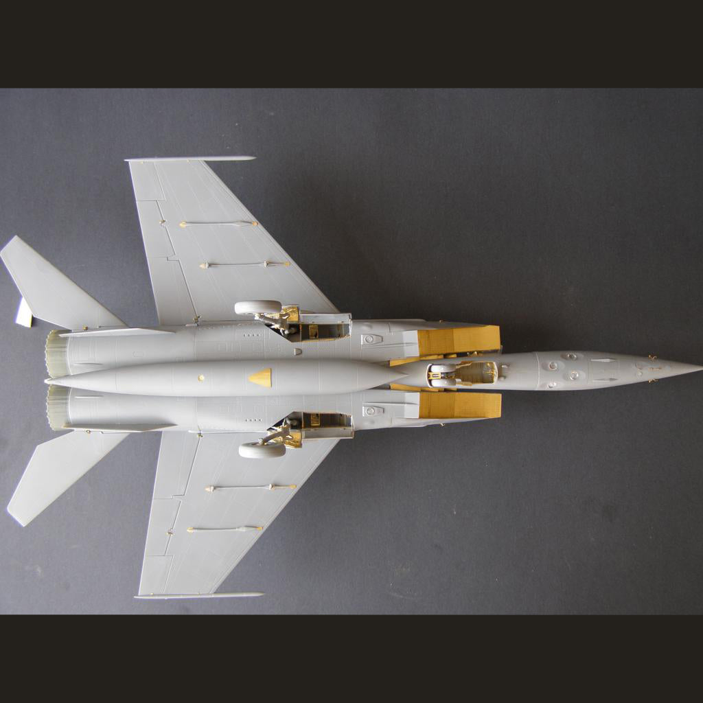 Mikoyan MiG-25, Exterior detailing set for aircraft model kit, Scale 1:48 Photoetch (Recommended for kit: ICM) Metallic Details MD4823