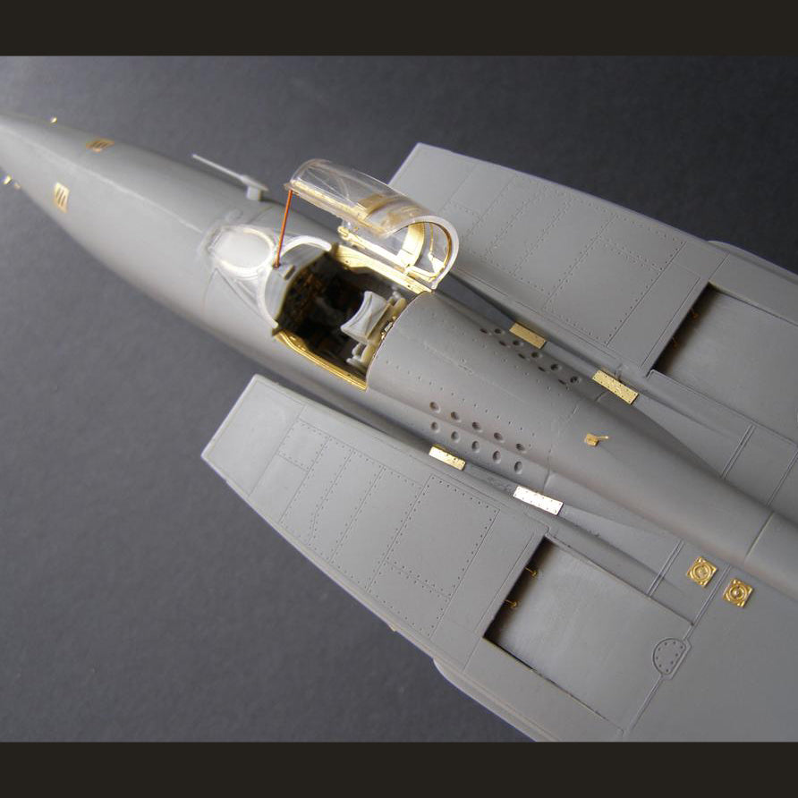 Mikoyan MiG-25, Exterior detailing set for aircraft model kit, Scale 1:48 Photoetch (Recommended for kit: ICM) Metallic Details MD4823