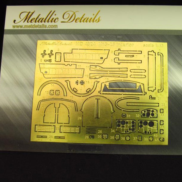 Mikoyan MiG-25, Interior detailing set for aircraft model kit (for ICM) Scale 1:48 Metallic Details MD4824