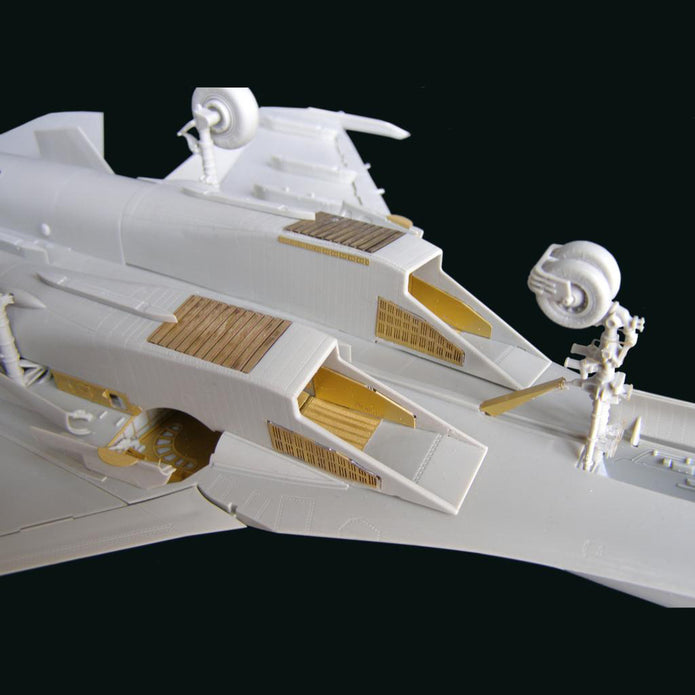 Sukhoi Su-35, Air Intakes Detailing for aircraft models, Scale 1:48 Resin, Photoetch (Recommended for kit: Kitty Hawk) Metallic Details MD4827
