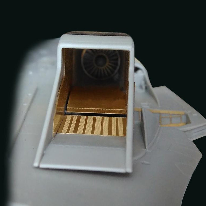 Sukhoi Su-35, Air Intakes Detailing for aircraft models, Scale 1:48 Resin, Photoetch (Recommended for kit: Kitty Hawk) Metallic Details MD4827