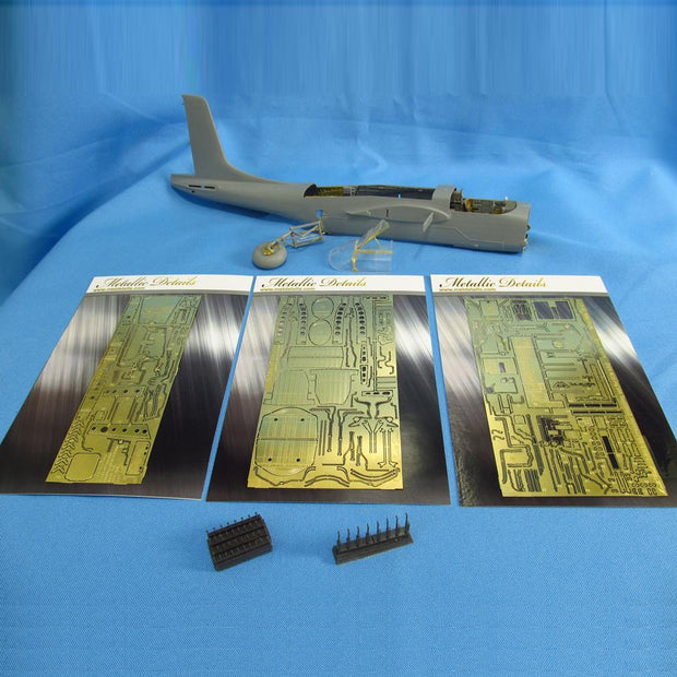 Douglas B-26 Invader Detailing set for aircraft model Exterior Details, Interior Details, Wheel Bays (for ICM) Scale 1:48 Metallic Details MD4842