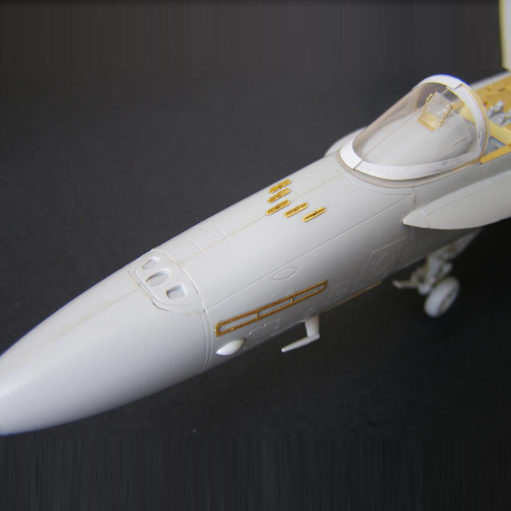 Boeing F/A-18C Hornet, Exterior detailing, Scale 1:48 Photoetch (Recommended for kit: HobbyBoss) Metallic Details MD4844 - For model kit Aircraft