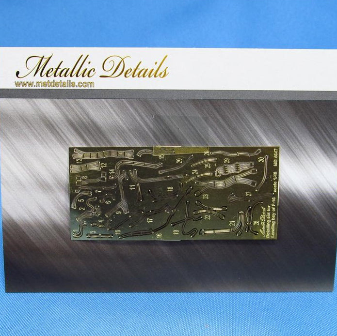 Lockheed-Martin F-16 Fighting Falcon, Detailing of Hydraulic System of Landing Bay of the Aircraft Model Kit (for Tamiya) Scale 1:48 Metallic Details MD4847