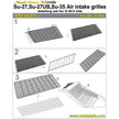 Sukhoi Su-27, Su-27UB, Su-35, Protective Air Intake Grilles, Exterior Details, Scale 1:48 Photoetch (Recommended for kit: Great Wall Hobby) Metallic Details MD4849 - For model kit Aircraft