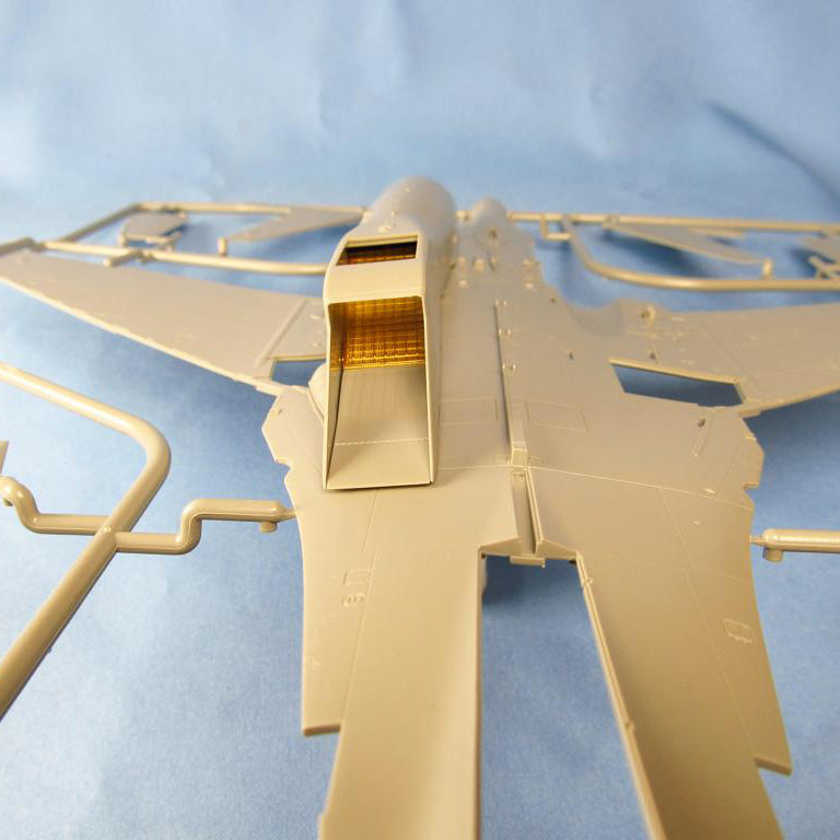 Sukhoi Su-27, Su-27UB, Su-35, Protective Air Intake Grilles, Exterior Details, Scale 1:48 Photoetch (Recommended for kit: Great Wall Hobby) Metallic Details MD4849 - For model kit Aircraft