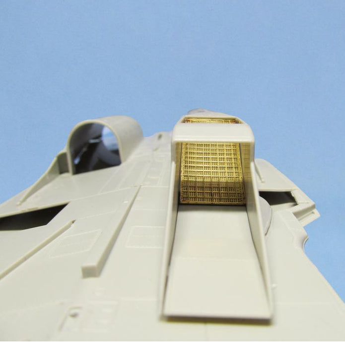 Sukhoi Su-27, Su-27UB, Su-30SM, Protective Air Intake Grilles, Exterior Details, Scale 1:48 Photoetch (Recommended for kit: Kitty Hawk) Metallic Details MD4850 - For model kit Aircraft