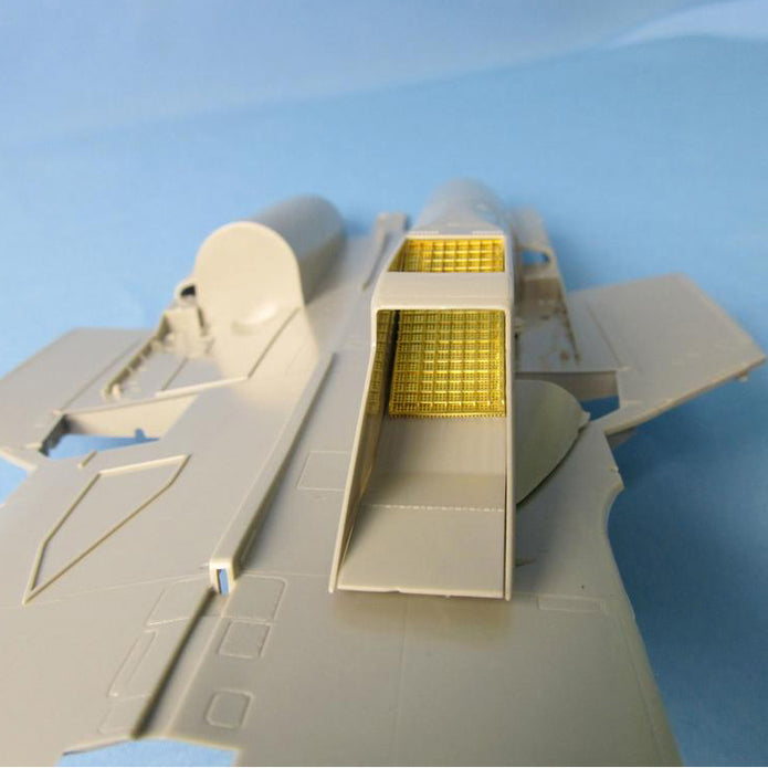 Sukhoi Su-33, Protective Air Intake Grilles, Exterior Details, Scale 1:48 Photoetch (Recommended for kit: Kinetic) Metallic Details MD4851 - For model kit Aircraft