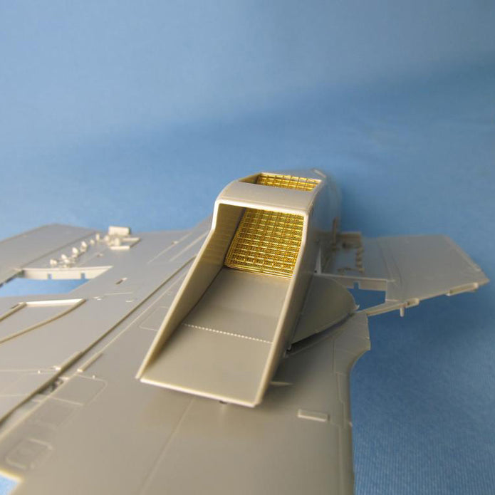 Sukhoi Su-33, Protective Air Intake Grilles, Exterior Details, Scale 1:48 Photoetch (Recommended for kit: Minibase) Metallic Details MD4852 - For model kit Aircraft