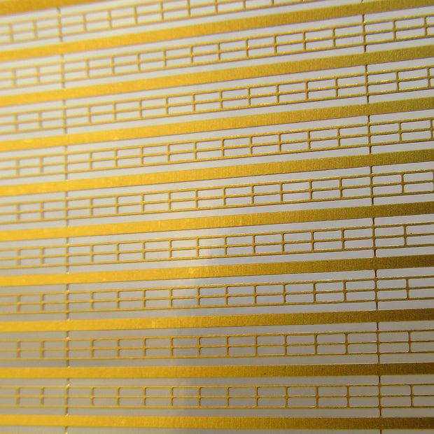 Double stranded rail photo etch set. Set of double-strand guard rails Scale 1:700 Metallic Details MD70001