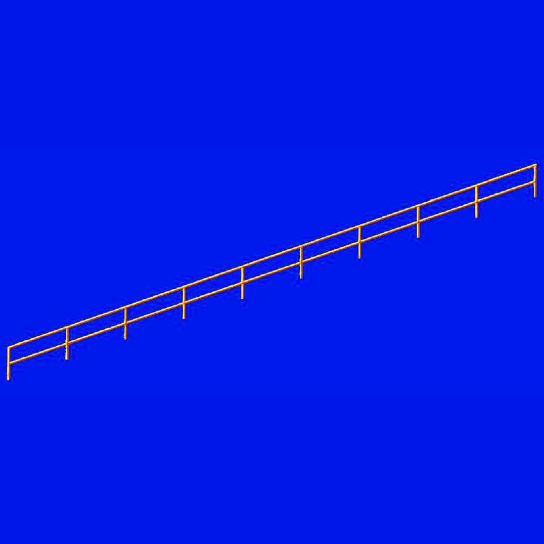 Double stranded rail photo etch set. Set of double-strand guard rails Scale 1:700 Metallic Details MD70001