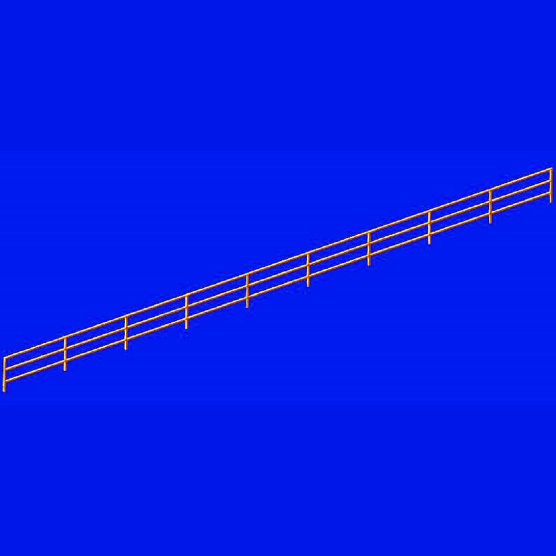 Three stranded rail Scale 1:700 Metallic Details MD70002