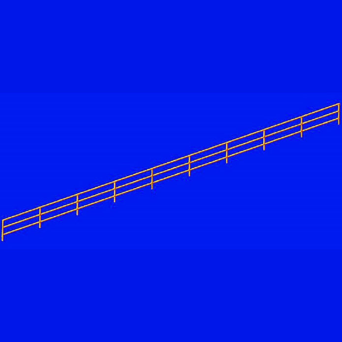 Three stranded rail Scale 1:700 Metallic Details MD70002