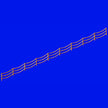 Three stranded rail with sags Scale 1:700 Metallic Details MD70003