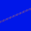 Double stranded rail with sags Scale 1:700 Metallic Details MD70004