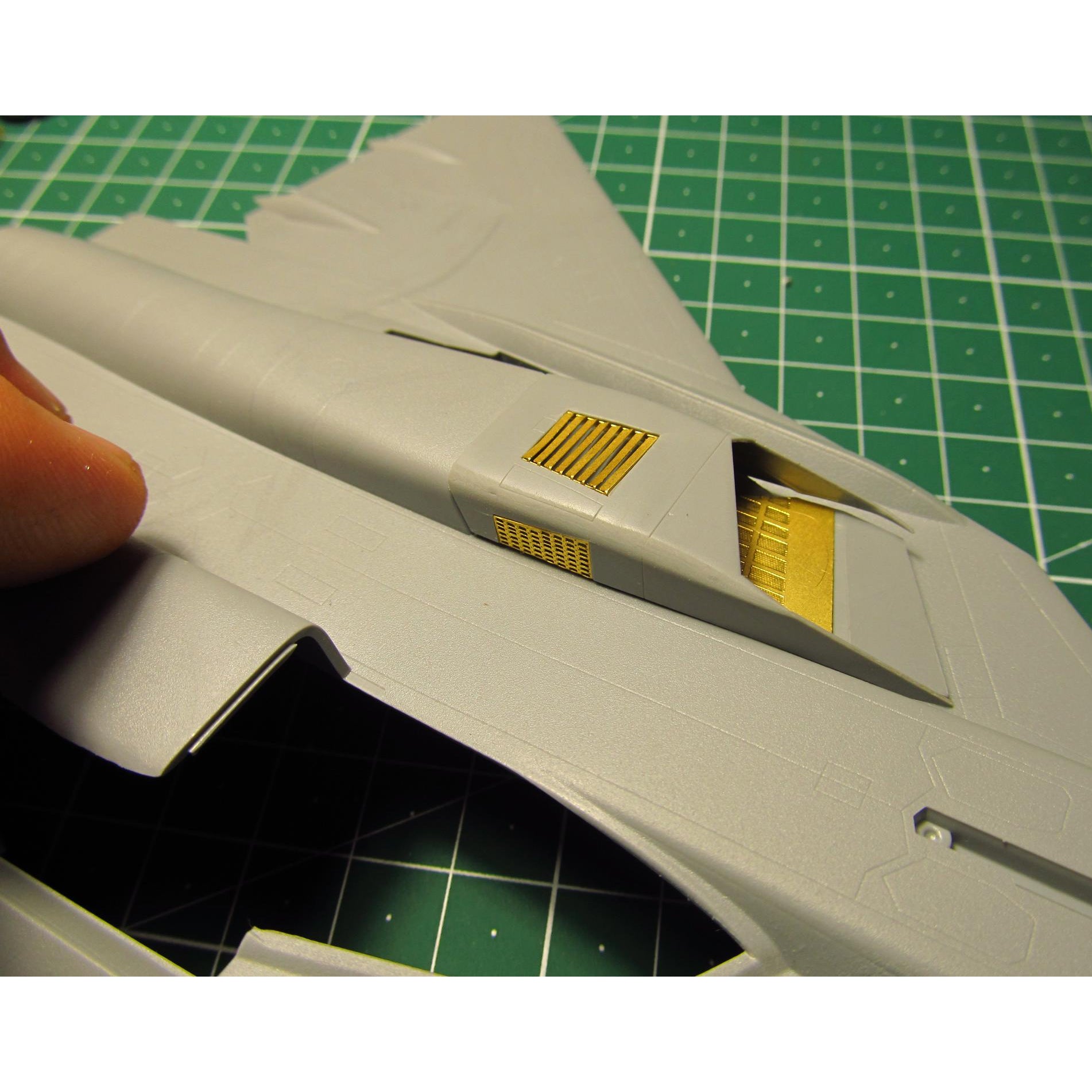 T-50 PAK-FA (Sukhoi Su-57) Fighter. Detailing set for aircraft Exterior Details, Interior Details, Jet nozzels (for Zvezda) Scale 1:72 Metallic Details MD7203