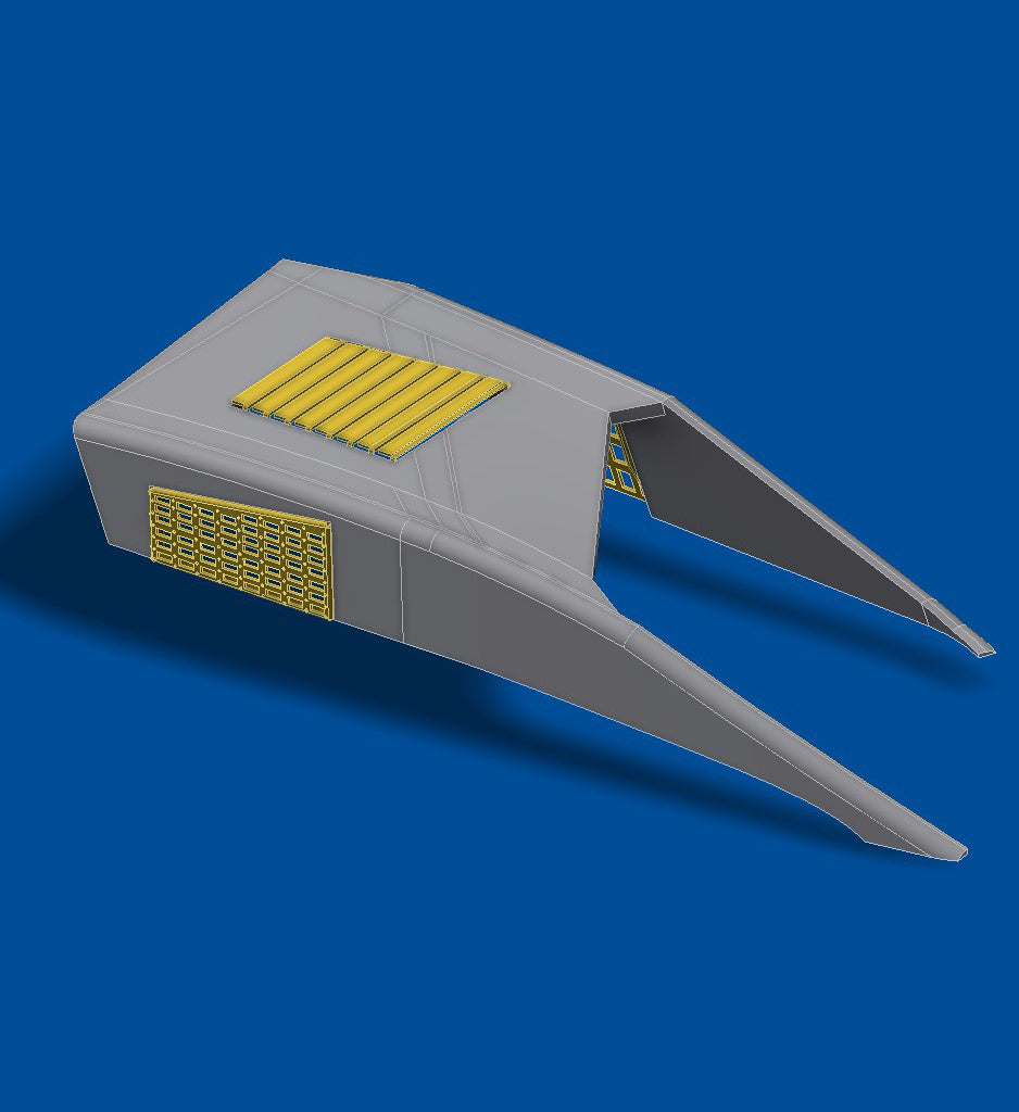 T-50 PAK-FA (Sukhoi Su-57) Fighter. Detailing set for aircraft Exterior Details, Interior Details, Jet nozzels (for Zvezda) Scale 1:72 Metallic Details MD7203