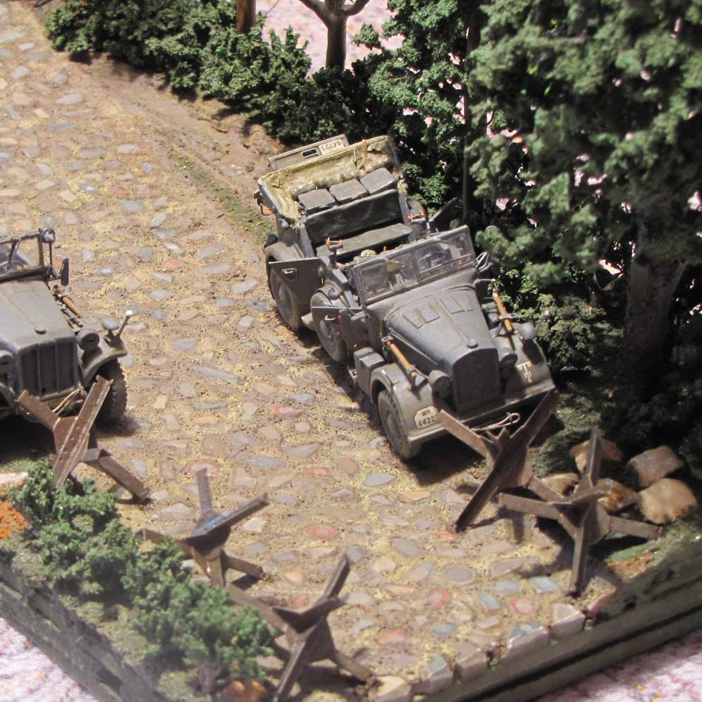 Czech Hedgehog. Anti tank baricades Scale 1:72 Metallic Details MD7205