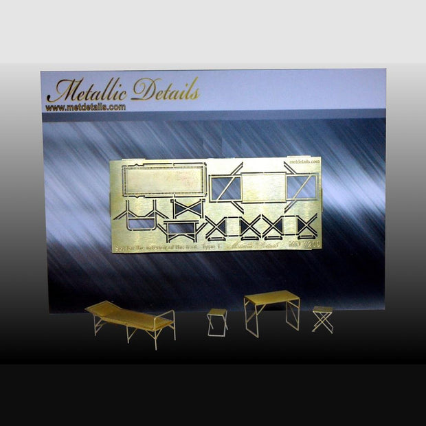 Set for the Interior of the tent. Type 1, Detailing sets for Dioramas, Photo etched sets Scale 1:72 Metallic Details MD7209