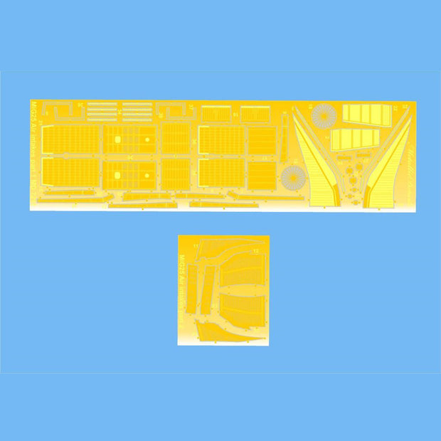Mikoyan MiG-25, Air Intakes Details set, Scale 1:72 Photoetch Metallic Details MD7211 - For model kit Aircraft