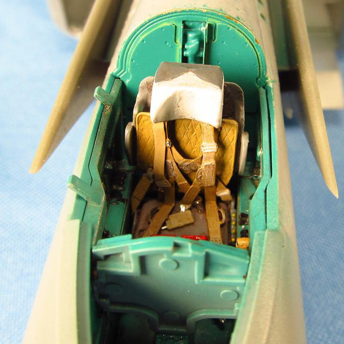 Mikoyan MiG-25, Seat Belts Scale 1:72 Photoetch Metallic Details MD7215 - For model kit Aircraft