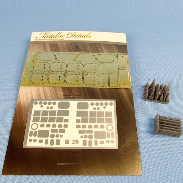 Boeing B-29 Superfortress, Exterior Details - Photoetch, 3D-Printed Scale 1:48 (Recommended for kit: Revel, Monogram) Metallic Details MDM4807 - For Aircraft Model Kits