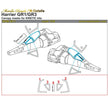 BAe Harrier GR1/GR3, Canopy Painting Masks Scale 1:48 (Recommended for kit: Kinetic) Metallic Details MDM4811 - For Aircraft Kit Model
