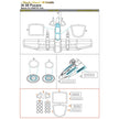 FMA IA 58 Pucara, Canopy Paint Masks Scale 1:48 (Recommended for kit: Kinetic) Metallic Details MDM4812 - For Model Aircraft Kits