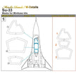SukhoiSu-33, Painting Masks Scale 1:48 (Recommended for kit: Minibase) Metallic Details MDM4817 - For Model Kit Aircraft