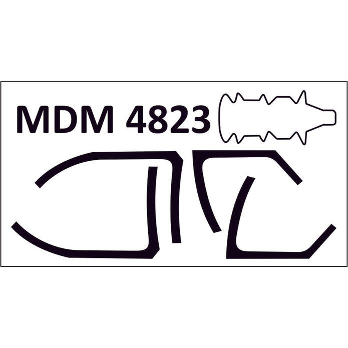 BAe Harrier GR Mk,7, Canopy Painting Masks Scale 1:48 (Recommended for kit: Hasegawa) Metallic Details MDM4823 - For Aircraft Model Kits